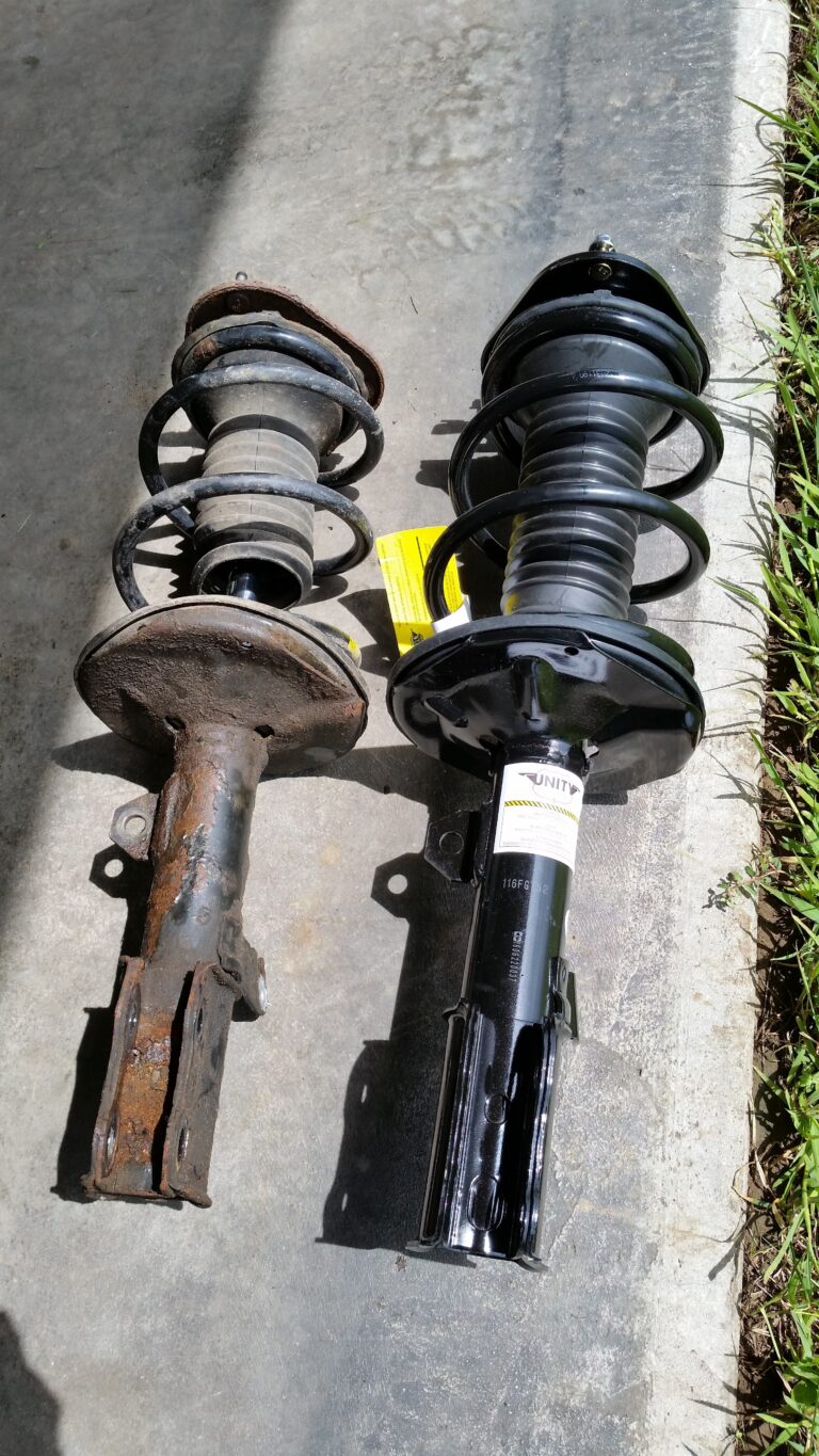 Old and new struts.
