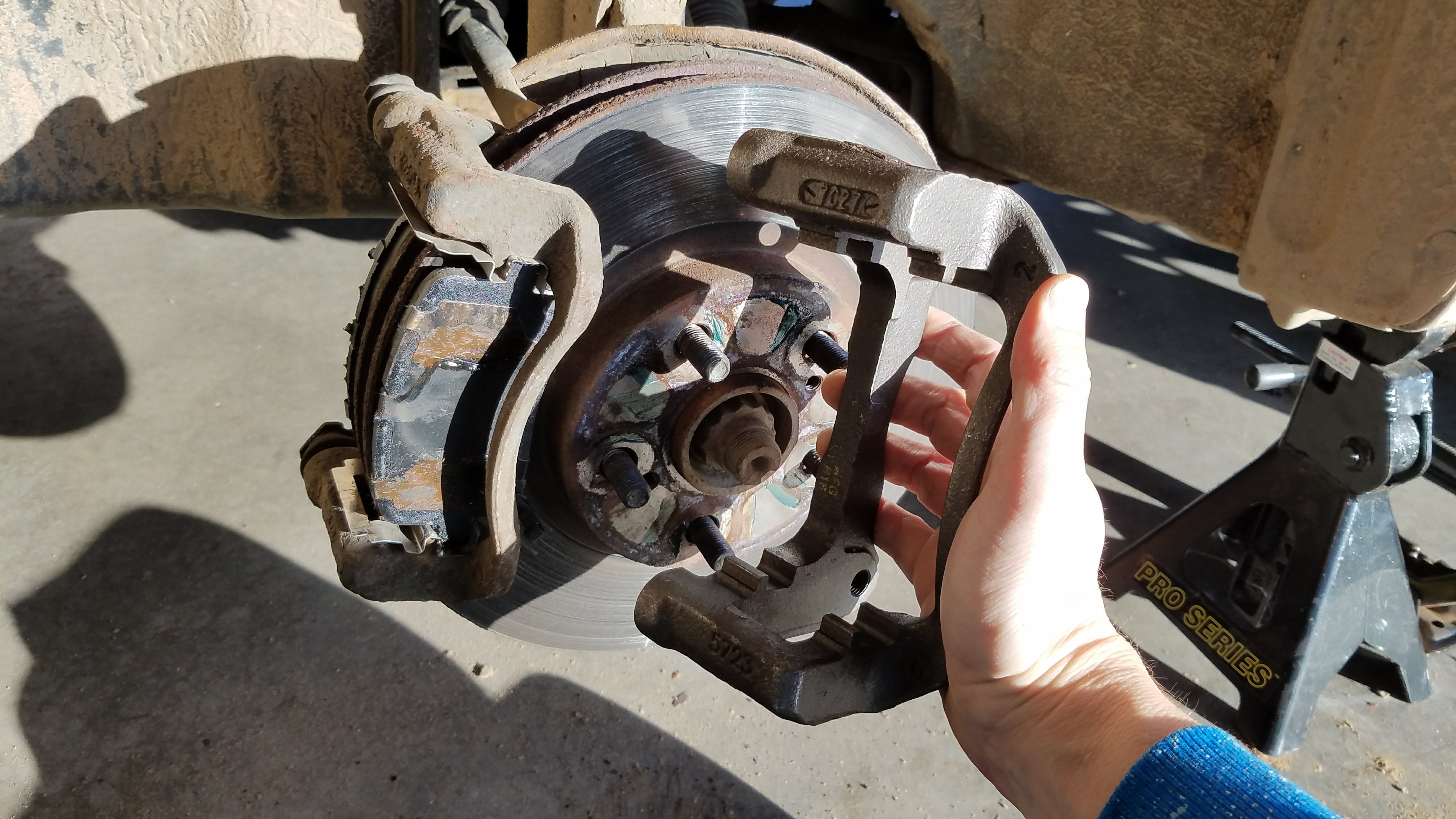 Corolla caliper brackets.