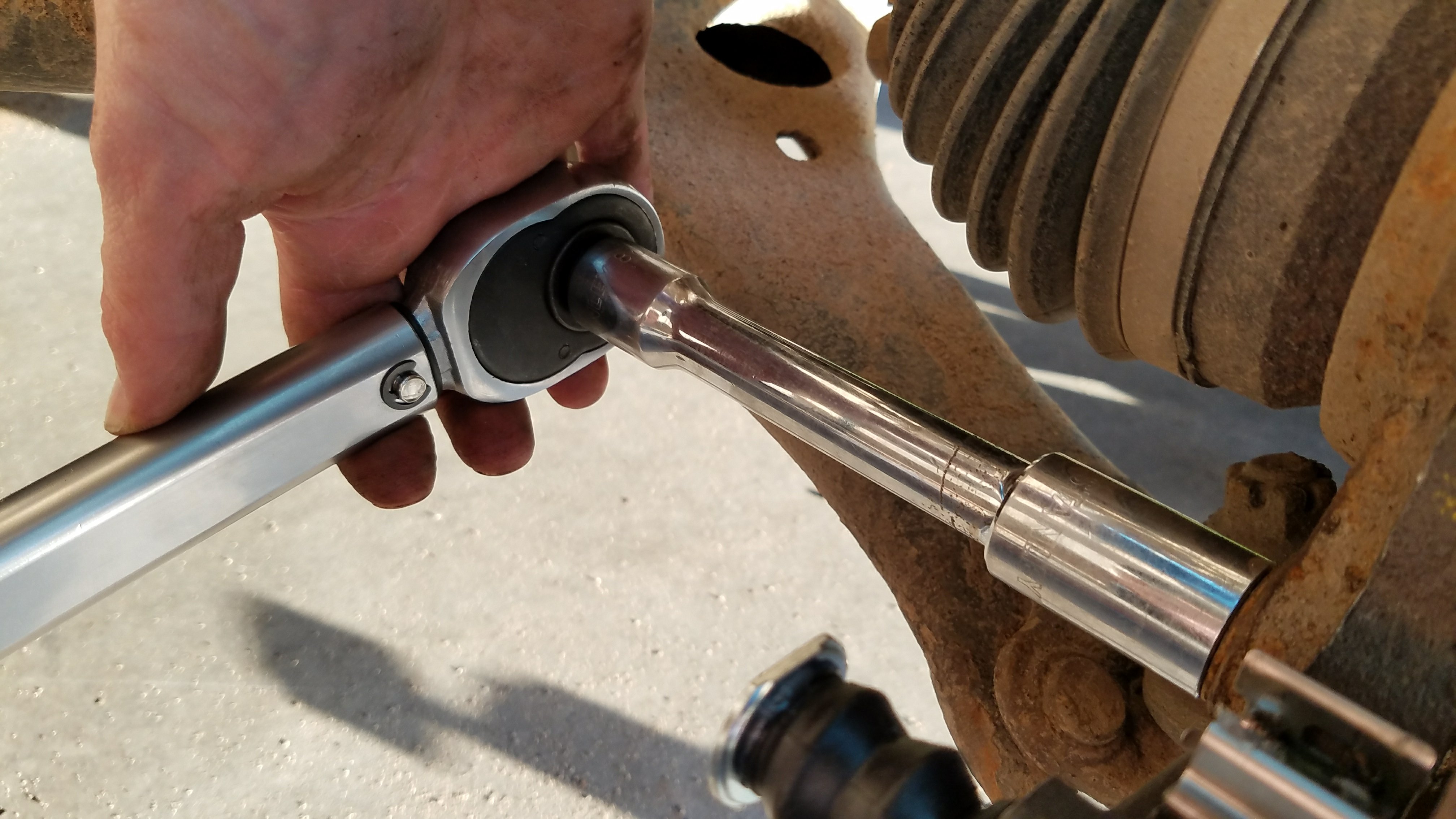 Torque the mounting bolts.