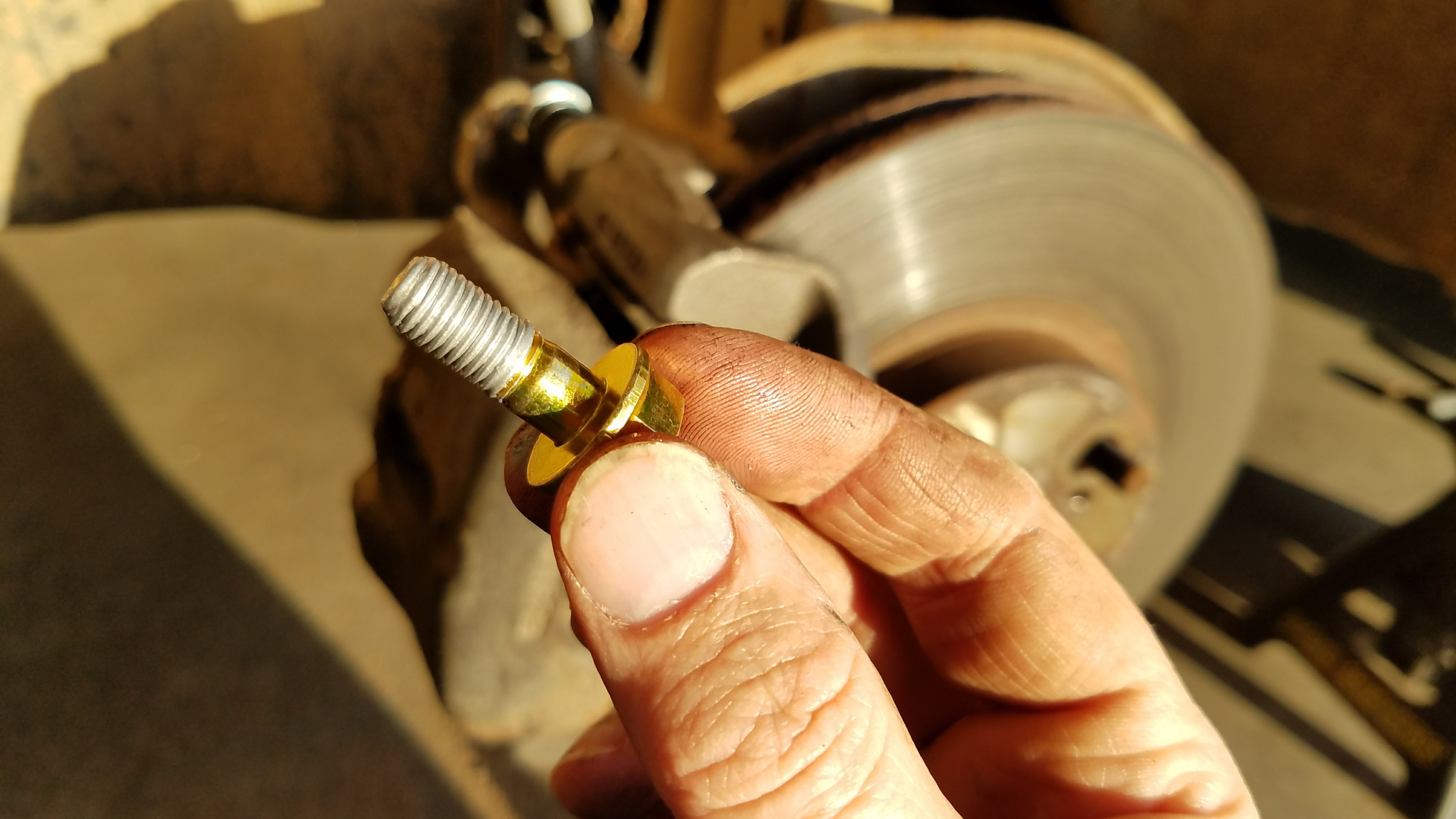 Put some anti-seize on the bolt.