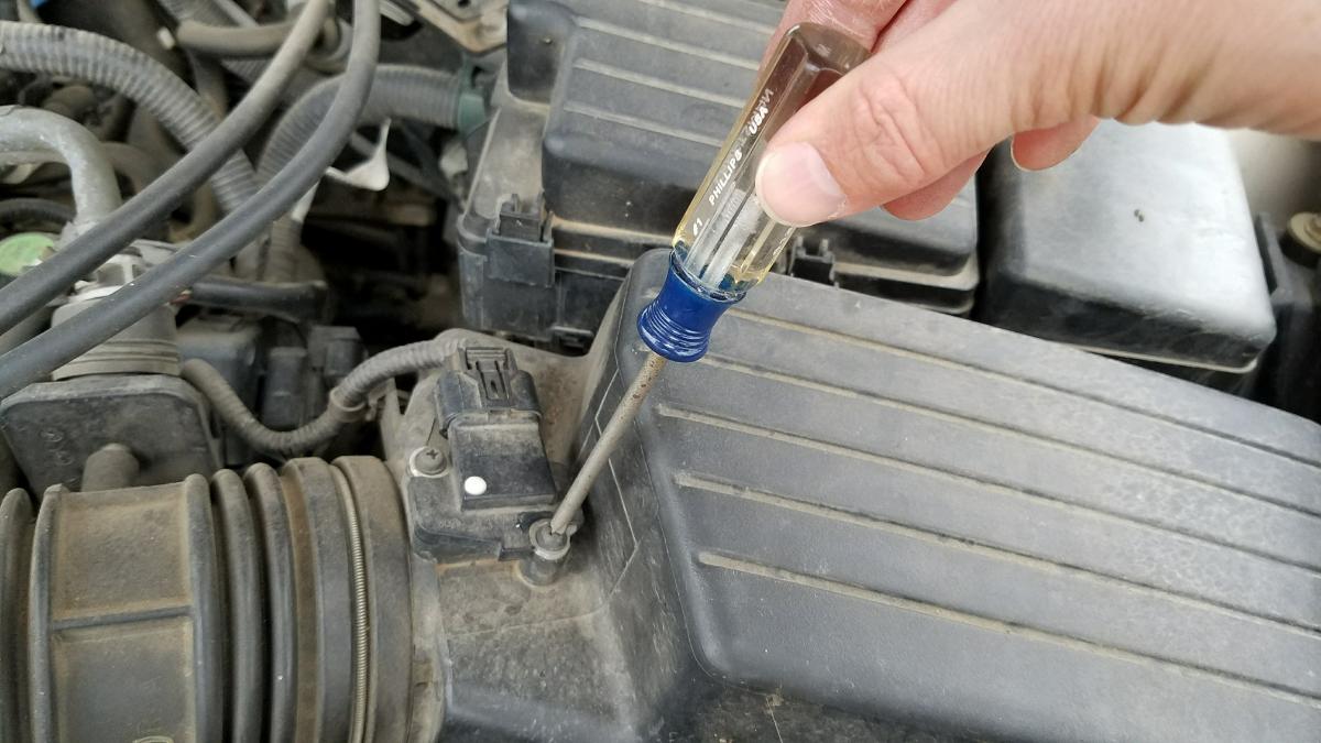 Removal of the Mass Airflow Sensor in a Honda Accord