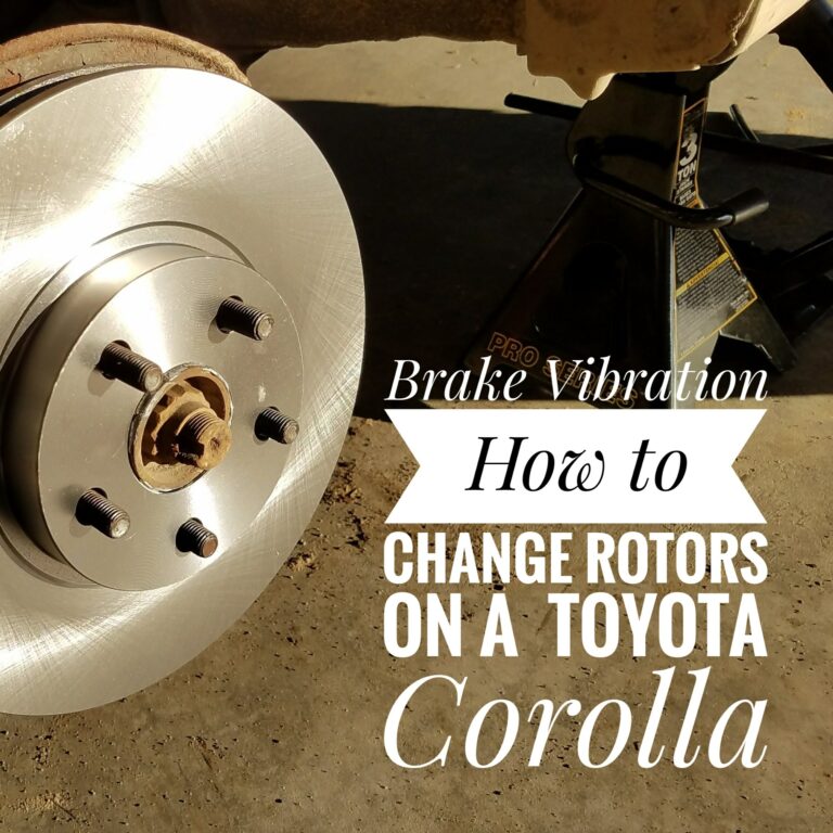how to change brake rotors on a toyota corolla