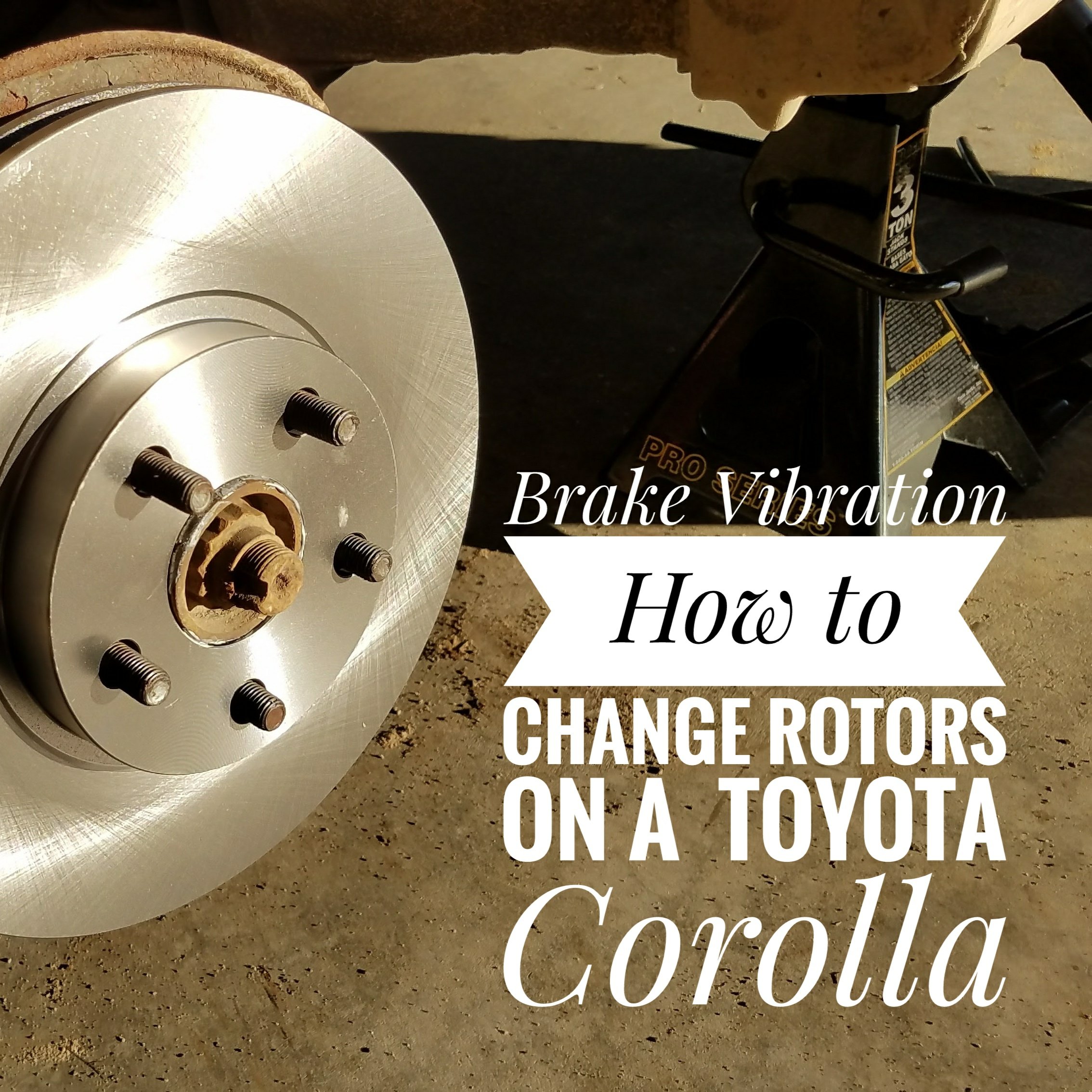 how to change brake rotors on a toyota corolla