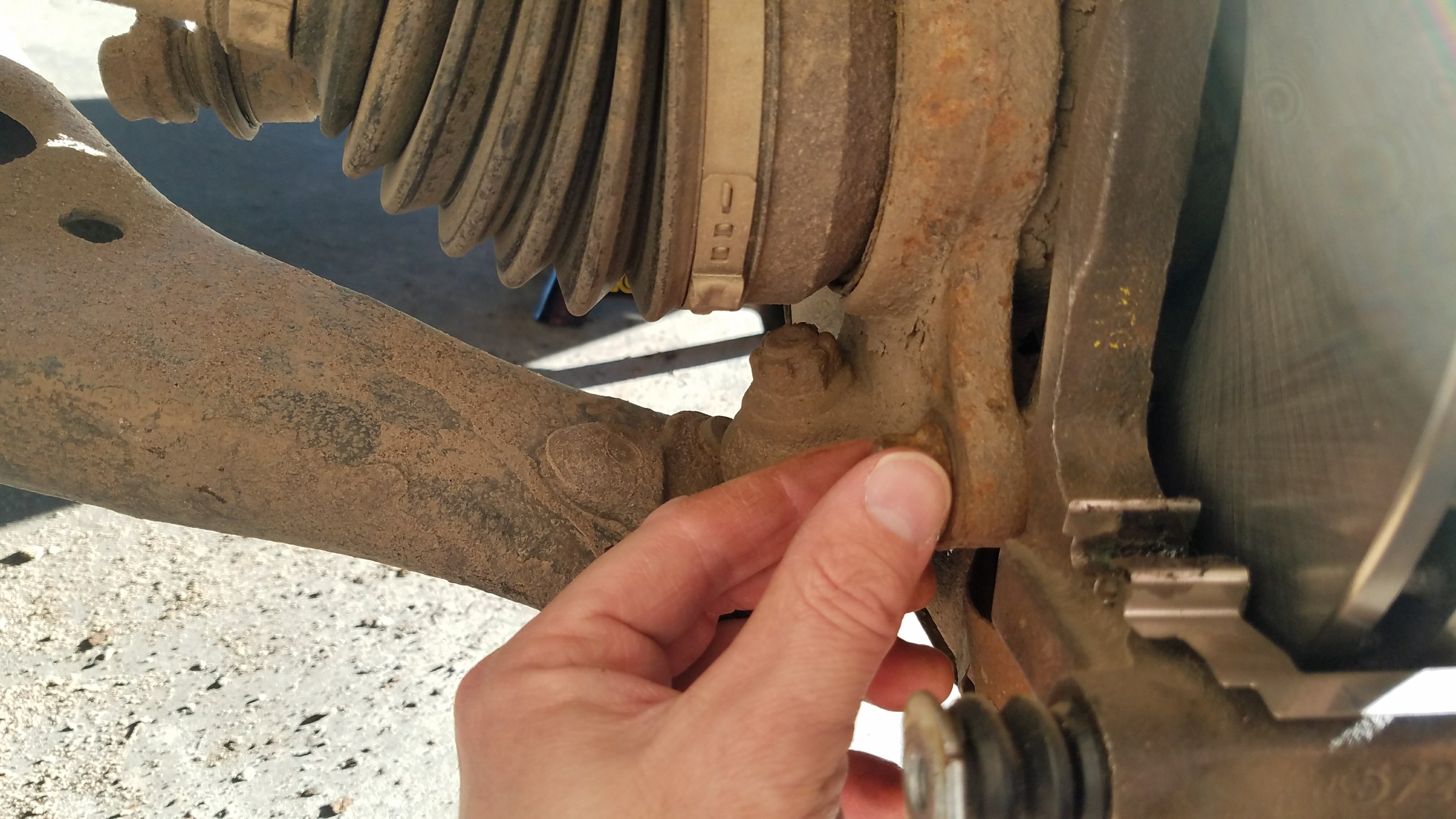 Caliper bracket mounting bolt