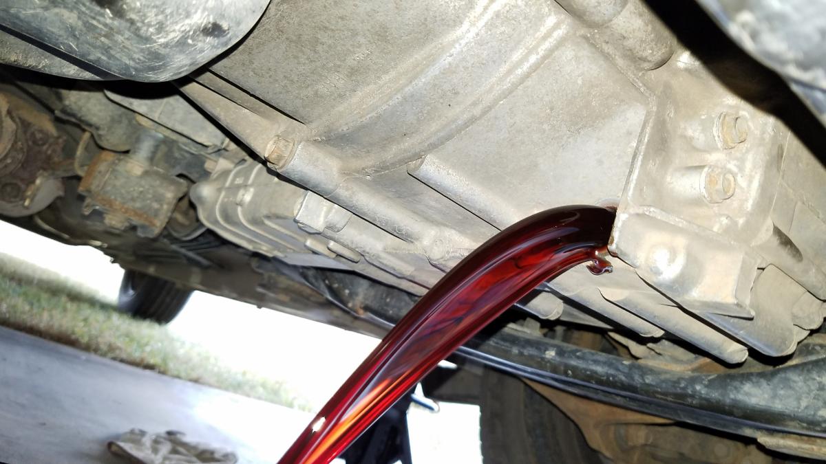 6-Automatic-transmission-fluid-draining-from-honda-accord