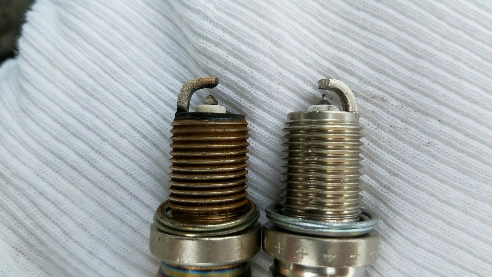 Honda Accord Spark Plugs old vs new