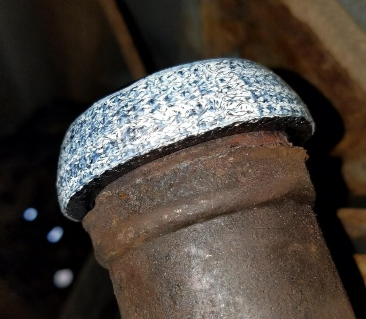 flange gasket seal installed