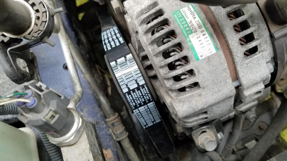 21-serpentine-belt-installed