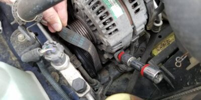 removing the serpentine belt