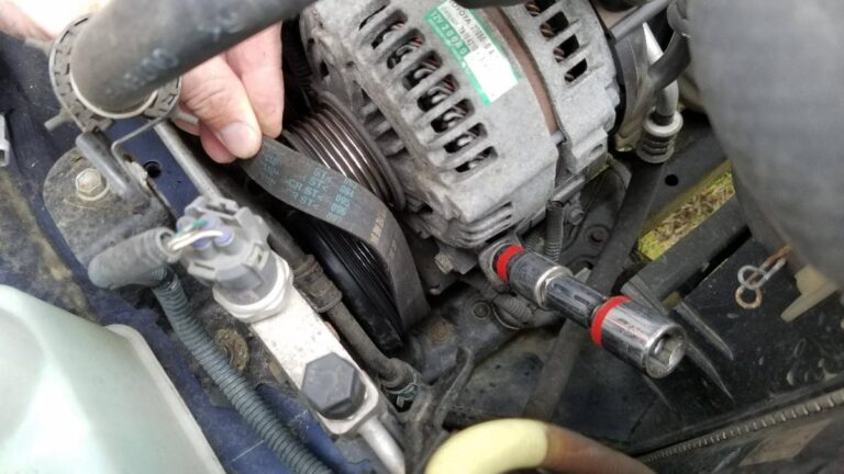 removing the serpentine belt