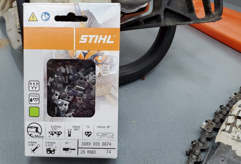 How to Replace the Chain on a Stihl MS291 or MS271 Chainsaw – Practical ...