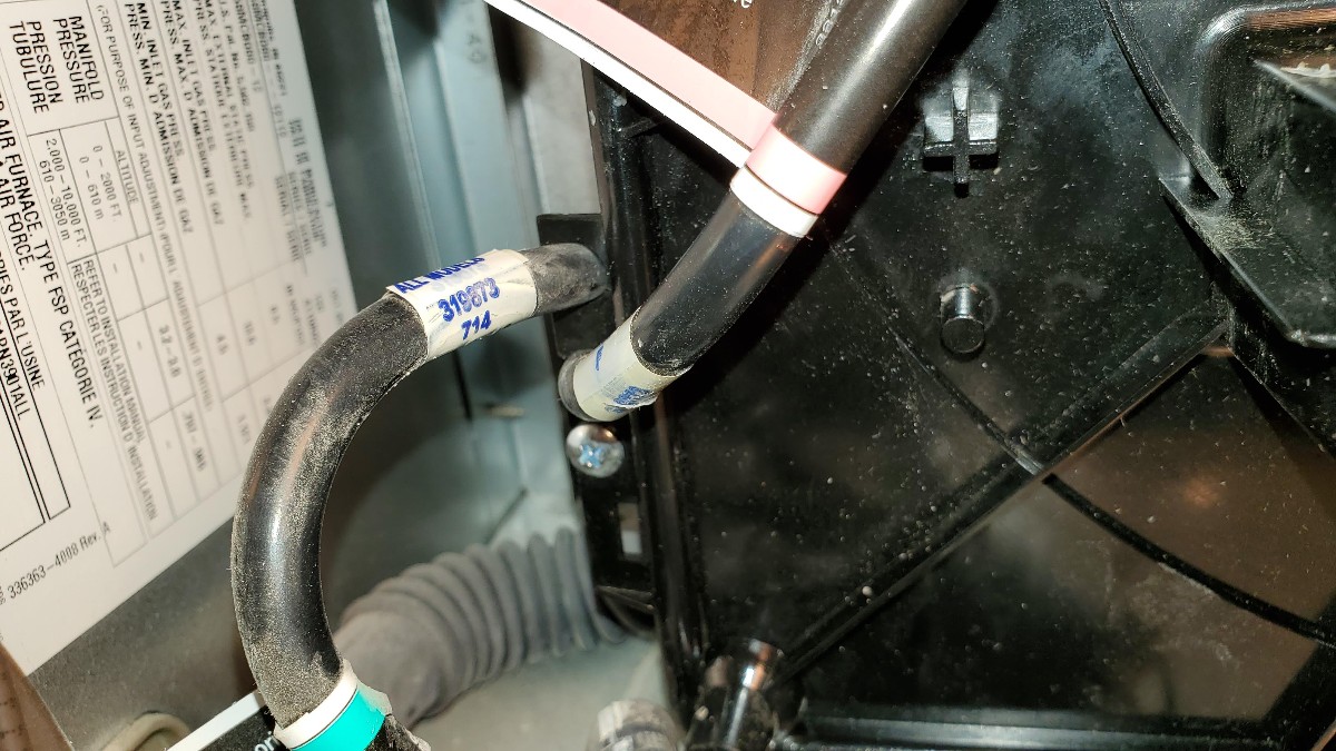 34-reinsert-tubing-in-guide-Gas-Furnace-Inducer-Fan-Assembly