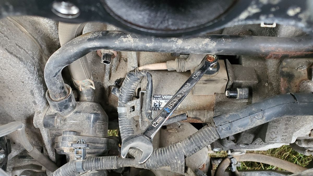 Remove Starter Main Power Cable Accord
