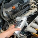Install the new starter into a Honda Accord