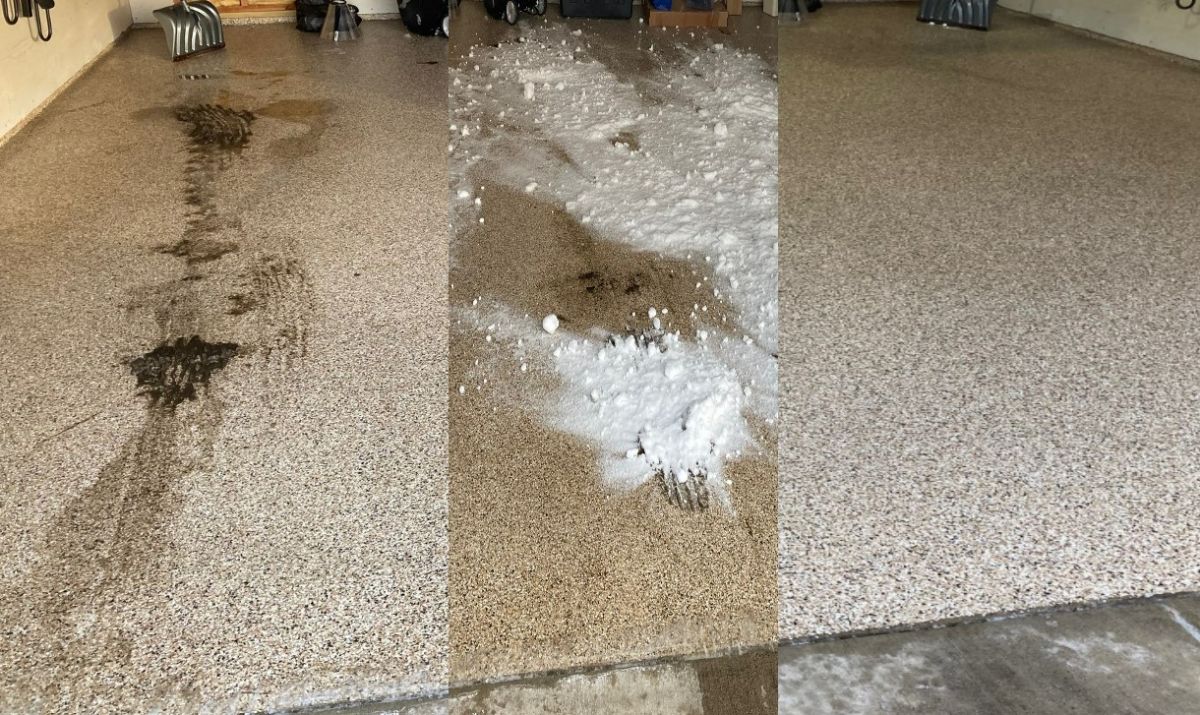 Garage Floor Cleaning Hack