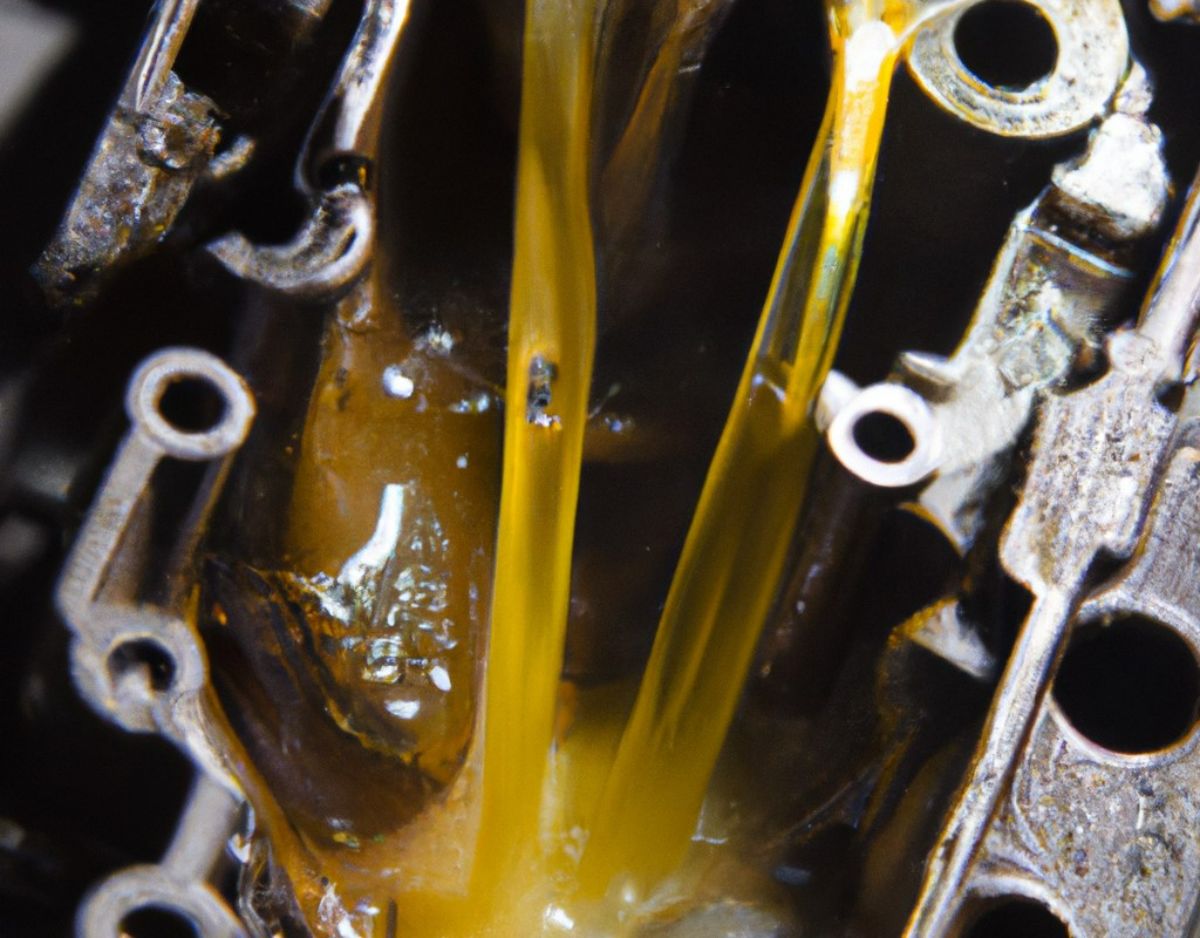 oil in an engine