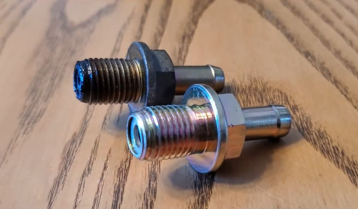 Old and New PCV Valves from a Honda Accord
