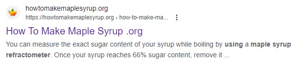 How to Make Maple Syrup Search Result